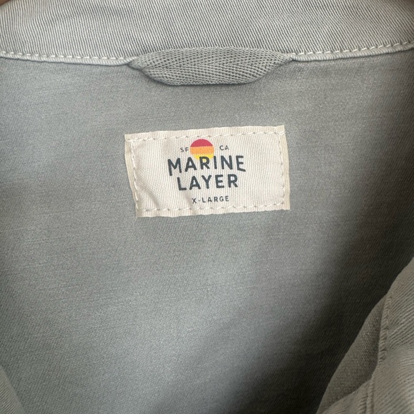 Marine Layer Sage Freya Utility Jacket Coastal Casual Chore Coat XL - Picture 6 of 12